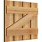Ekena Millwork Spaced Board-n-Batten Shutters w/Z-Bar, Rough Sawn Western Red Cedar, 23W x 19H, PR RBS06Z23X019RWR - alternate 5